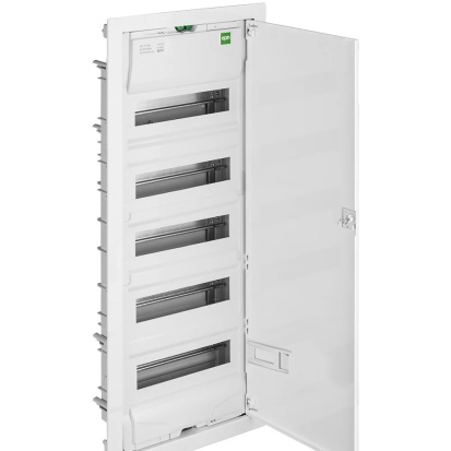 Щит встраив. MSF 5x12M (60M), N/PE 2x(2x25+20x16mm2+19x10mm2), мет. дверь, белый RAL9016, 853x358x97mm, IP30