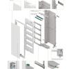 Щит встраив. MSF 5x12M (60M), N/PE 2x(2x25+20x16mm2+19x10mm2), мет. дверь, белый RAL9016, 853x358x97mm, IP30